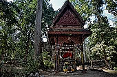 Angkor Thom - Tep Pranam - modern wooden structure housing the Buddha.